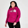 The North Face Inc Women's Half Dome Pullover Hoodie (plus Size) In Roxbury Pink