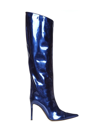 Alexandre Vauthier 105mm Iridescent Knee-length Boots In Blue