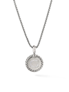 David Yurman Women's Cable Collectibles Sterling Silver & Pavé Diamond Initial Pendant Necklace In G