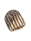 VHERNIER WOMEN'S COUCHER DU SOLEIL 18K ROSE GOLD, BRONZE & DIAMOND TAPERED RING,400014665654