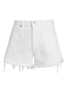 Citizen Of Humanity Annabelle Organic Cotton Denim Cutoff Shorts In Sail