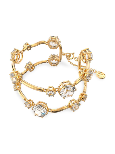 Swarovski Constella  Crystal Goldplated Bangle Bracelet