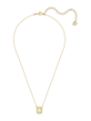 Swarovski Millenia  Crystal Yellow Octagon-cut Goldplated Pendant Necklace In Yellow/gold