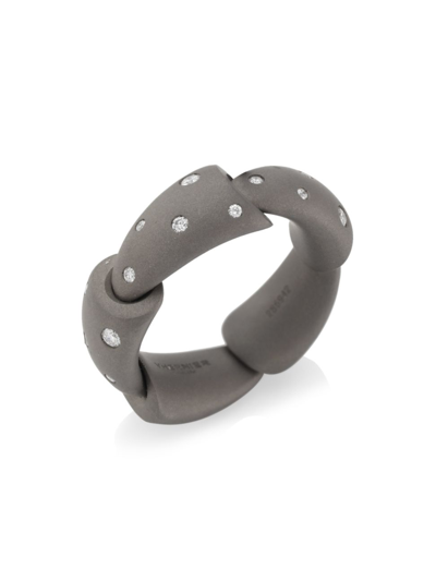 Vhernier Women's Calla Titanium & Diamond Ring