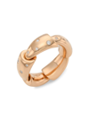 VHERNIER WOMEN'S CALLA 18K ROSE GOLD & DIAMOND RING,400014665638