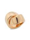 VHERNIER WOMEN'S ABBRACCIO 18K ROSE GOLD RING,400014910472