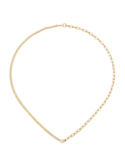 Zoë Chicco Women's 14k Yellow Gold & Diamond Mixed-chain Necklace