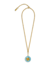LIZZIE FORTUNATO WOMEN'S REFLECTING POOL 18K GOLD-PLATED, ACRYLIC & CITRINE PENDANT NECKLACE,400015142454