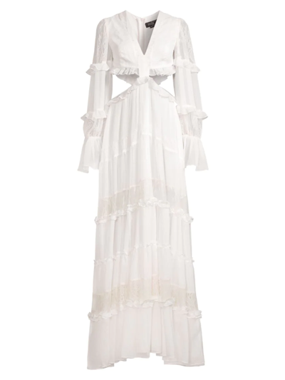 Patbo Lace-trim Maxi Dress In White