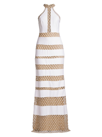 Patbo Beaded Maxi Dress In White