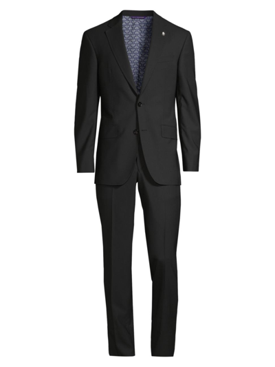 Ted Baker Jay Trim Fit Solid Wool Suit In Charcoal