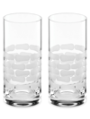 Michael Wainwright Truro Clear 2-piece Highball Glass Set In White