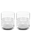 MICHAEL WAINWRIGHT TRURO CLEAR 2-PIECE DOUBLE OLD FASHIONED GLASS SET,400015284724