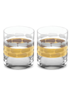 Michael Wainwright Truro Gold 2-piece Double Old Fashioned Glass Set