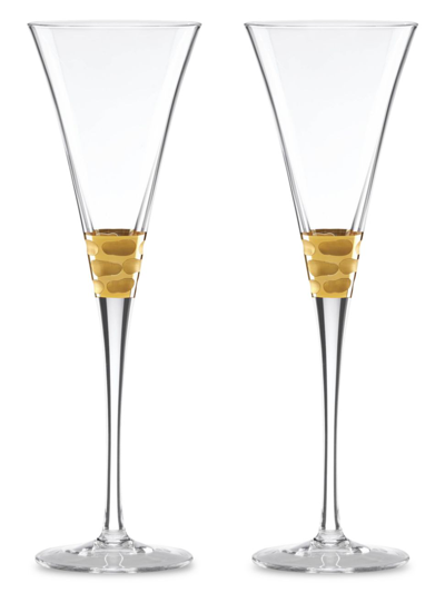 MICHAEL WAINWRIGHT TRURO GOLD 2-PIECE TOASTING FLUTE SET,400015284569