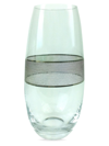 Michael Wainwright Panthera Indigo Glass Vase In Indigo/white