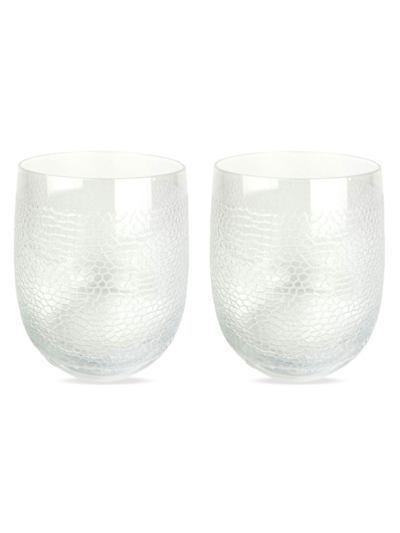 Michael Wainwright Panthera Clear Double Old-fashioned Glasses, Set Of 2