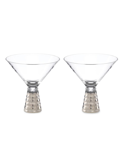 MICHAEL WAINWRIGHT TRURO PLATINUM 2-PIECE MARTINI GLASS SET,400015284796