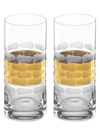 MICHAEL WAINWRIGHT TRURO GOLD 2-PIECE HIGHBALL GLASS SET,400015284821