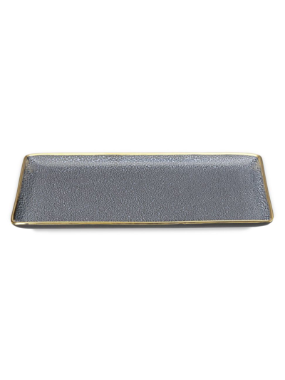 Michael Wainwright Panthera Indigo 14" Tray In Indigo/white