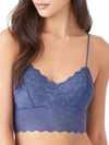 B.tempt'd By Wacoal Inspired Eyelet Bralette In Vintage Indigo