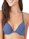 B.tempt'd By Wacoal Inspired Eyelet Front-close T-shirt Bra In Vintage Indigo