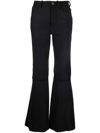 CORMIO HIGH-WAISTED FLARED TROUSERS