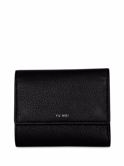 Yu Mei Grace Leather Wallet In 黑色
