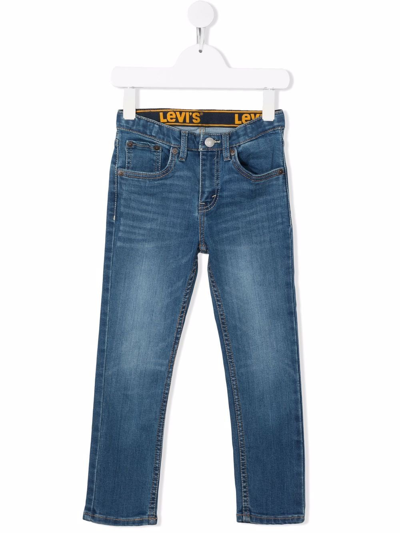Levi's Kids' Straight-leg Jeans In 蓝色