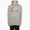 THROWBACK GREY HOODIE WITH CARTER PRINT,TBS-OVERCO-J-THROW-GRY