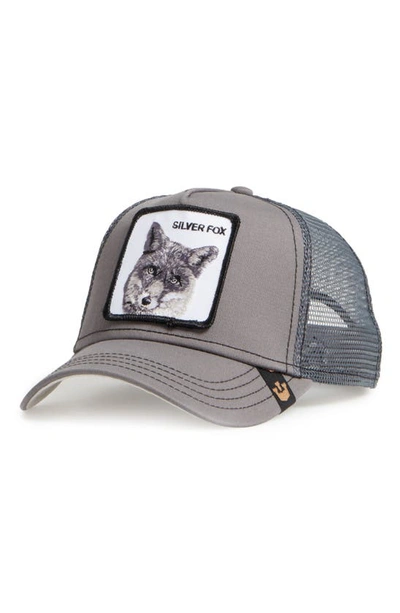 Goorin Bros Silver Fox Trucker Hat In Grey