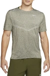 Nike Dri-fit 365 Running T-shirt In Rough Green/ Heather