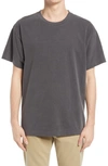 John Elliott University Cotton T-shirt In Washed Black