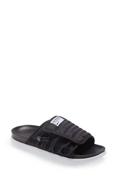 Nike Men's Asuna Crater Slide Sandals From Finish Line In Black/grey