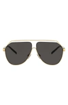 Dolce & Gabbana Metal Man 35mm Aviator Sunglasses In Gold
