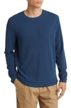 Nn07 Clive 3323 Slim Fit Long Sleeve T-shirt In Ocean