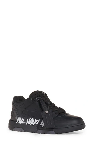 Off-white Out Of Office For Walking Sneaker In Black/ White