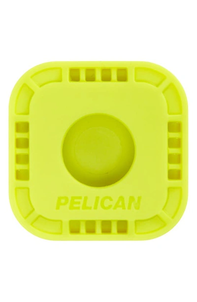 Case-mater Pelican Protector Sticker Mount Airtag Case In Lime Green