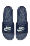 Nike Benassi Jdi Slide Sandal In 403 Midnvy-wndchl