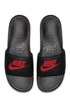 Nike Benassi Jdi Slide Sandal In Black-chllng