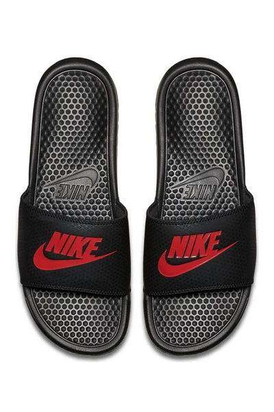 Nike Benassi Jdi Slide Sandal In Black-chllng