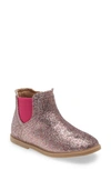 Tucker + Tate Kids' Nova Glitter Chelsea Boot In Pink Rainbow Glitter