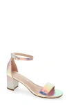 Steve Madden Kids' Jcarrson Ankle Strap Sandal In Metallic