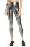 Heroine Sport Marvel Metallic High Waist Leggings In Platinum