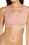 True & Co. True Body Lift Full V-neck Bralette In Whiskey Rose