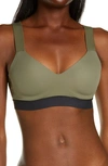 Natori Dynamic Contour Underwire Sports Bra In Rosemary / Black