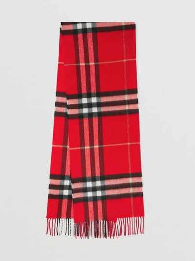 Burberry The Classic Cashmere Scarf In Red