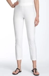 Eileen Fisher High Waist Slim Ankle Pants In White