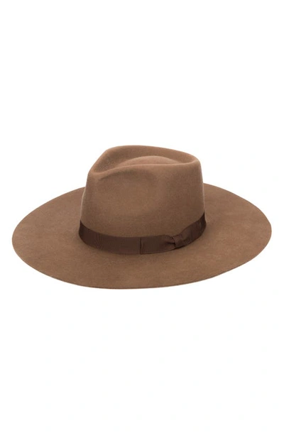 San Diego Hat Julian Felted Wool Fedora In Brown