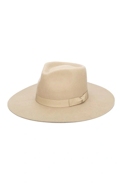 San Diego Hat Julian Felted Wool Fedora In Beige